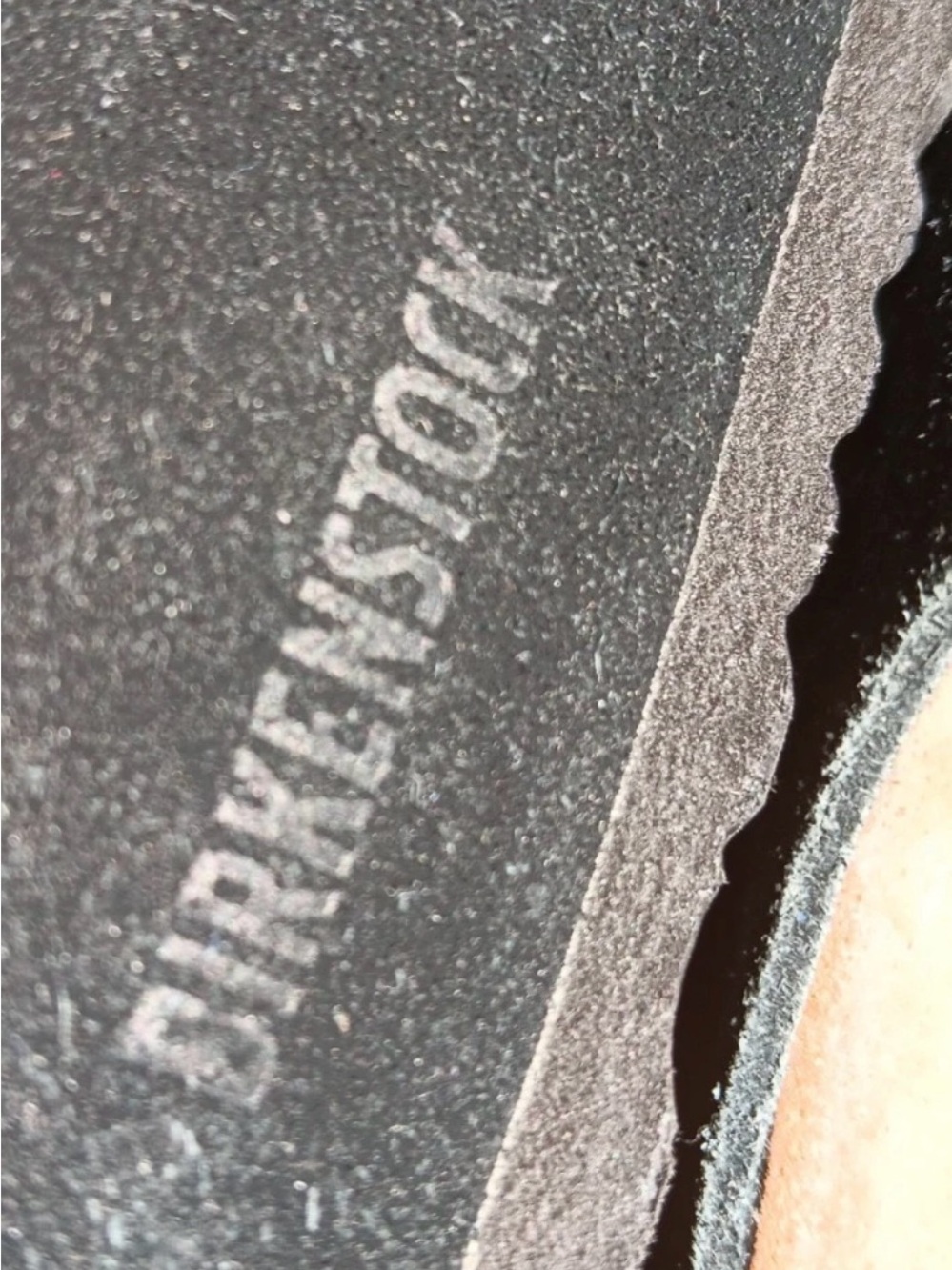 Birkenstock Black Suede Two-Strap Slide Sandals. Arizona Size 39/8 - Picture 3 of 7